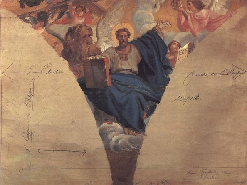 Karl Briullov The Evangelist Mark oil painting image